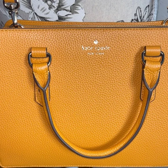 Kate Spade Crossbody Squash Pebbled Leather Purse Bag New With Tag - Picture 4 of 15